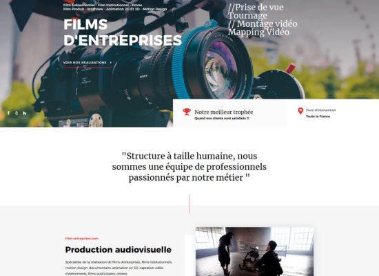 Film d'entreprises site web