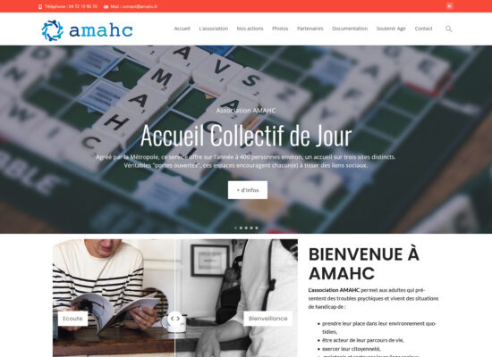Création de site internet pour l'association AMAHC France